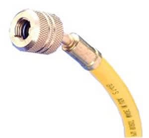 HOSE 96 R12 YELLLOW W/AUTO SHUT OFF VALVES