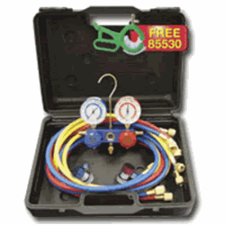 dual 134a/R-12 aluminum gauge set/free 85530
