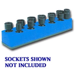 SOC HOL 3/8U IMP BLUE NEON MAG BASE