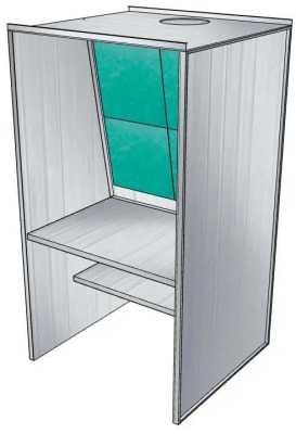 PBBS474 Bench Style Paint Booth for Small Parts and Industrial Finishing
