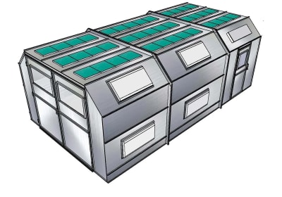 PDD151029 Pitted Down Draft Automotive Paint Booth