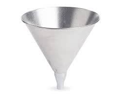 FUNNEL 7IN. DIA. 1 QUART GALV. STEEL