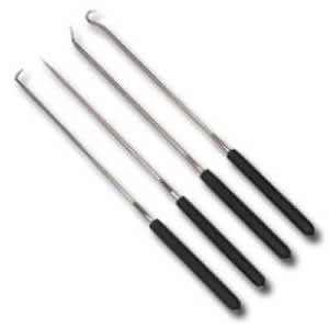 9-3/4" Long 4 Piece Hook & Pick Set