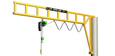 Met-Track Workstation Jib Cranes