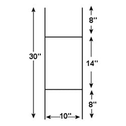 H Frame Step Frame Sign Holder