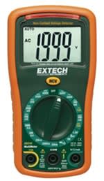 Extech EX310-NIST - Mini Multimetro de 9 funciones con detector de voltaje sin contacto integrado y Certificado NIST