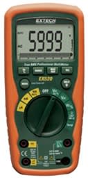 Extech EX520-NIST - Multimetro Industrial Heavy Duty de 11 Funciones TRMS con Certificado NIST
