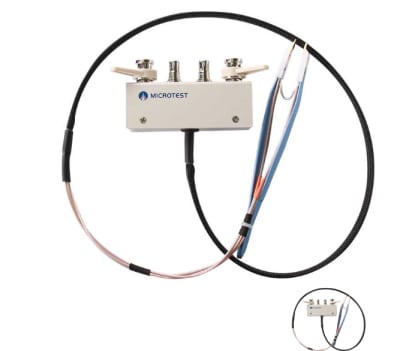 Microtest-Puntas de prueba tipo pinza para componentes SMD, 1 m (RG178), de CC a 10 MHz.