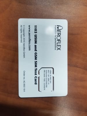 Aeroflex G860164 - 1103 Tarjeta SIM de prueba USIM y GSM