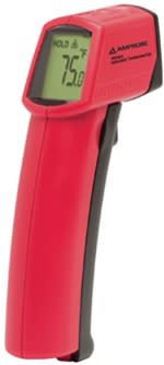 Amprobe IR608A - Termómetro Infrarrojo. Rango de Medición de -18 °C a 400 °C (0 ºF to 750 °F), Relación Distancia a Tamaño del Punto de 8:1, Emisividad Fija en 0.95, Empuñadura de Pistola.