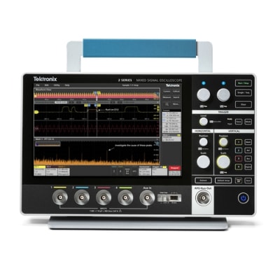 Tektronix MSO24 2-BW-70 - Osciloscopio de señal mixta de 70 MHz, 4 canales analógicos, frecuencia de muestreo de 2,5 GS/s con longitud de registro de 10 Mpts