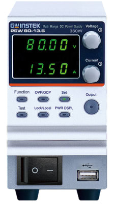 GW Instek PSW-80-27 Fuente de poder de DC programable conmutada 80V/27A