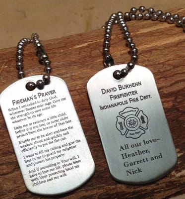 fireman dog tag