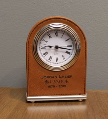 Engraved Corporate Desk Clock