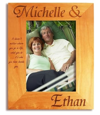 "Right Beside You" personalized Picture Frame