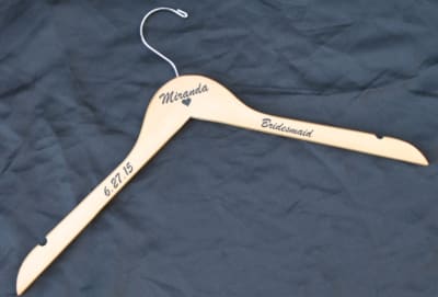 Wedding Hanger with Name