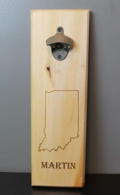 Personalized Bottle Opener Board