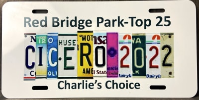 Car Show License Plate Trophy