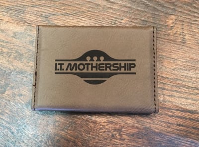 Leatherette Business Card Holder