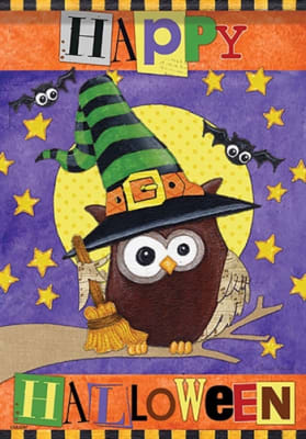 Happy Fall Scarecrow House Flag