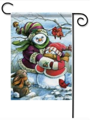 Bundled Up Decorative Garden Flag