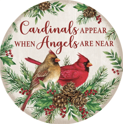 Cardinals and Angels Accent Magnet