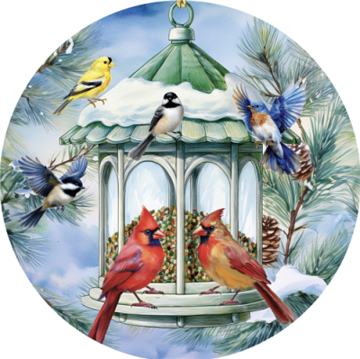 Winter Feeder 6" Accent Magnet