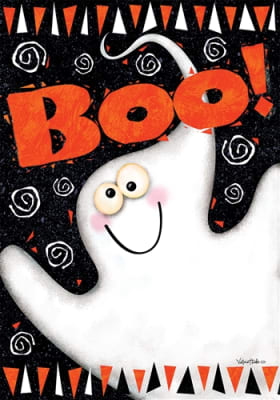 Boo Ghost Standard House Flag
