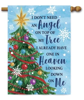 Angel Tree Decorative House Flag