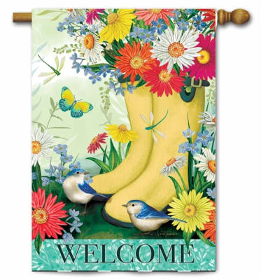 Daisy Boots Decorative House Flag