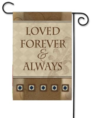 Loved Forever Decorative Garden Flag