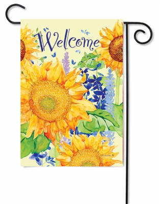 Happy Sunflowers Decorative Garden Flag