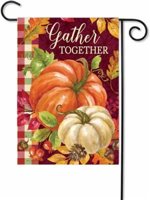 Gather Pumpkins Decorative Garden Flag