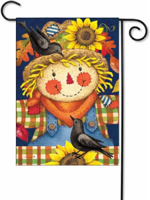 Scarecrow Plaid Decorative Garden Flag
