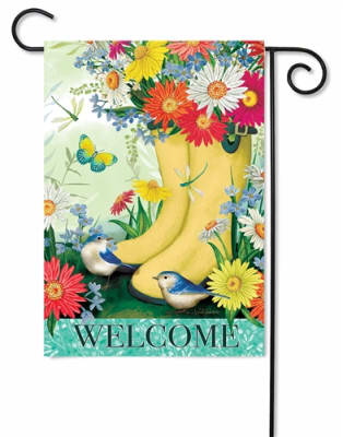 Daisy Boots Decorative Garden Flag
