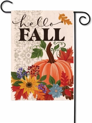 Hello Fall Decorative Garden Flag