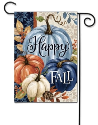 Pumpkin Blues  Decorative Garden Flag
