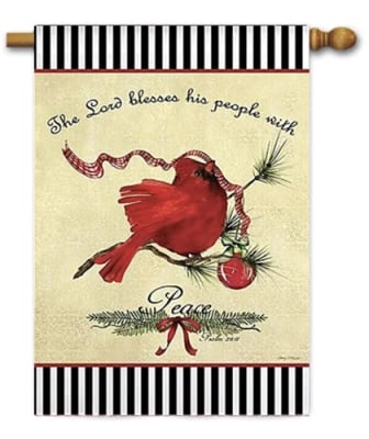 Christmas Cardinal Decorative House Flag