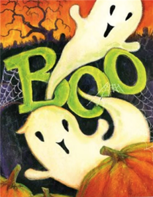 Boo Ghost Decorative House Flag
