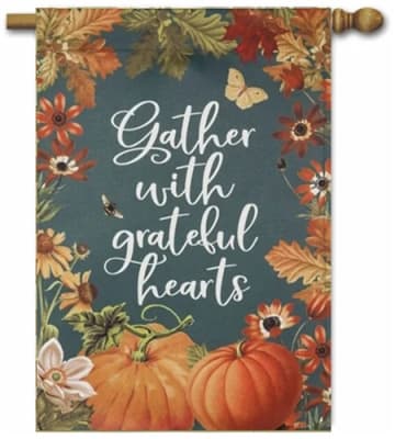 Fall Garden Gather Decorative House Flag