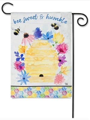 Bee Sweet Bee Humble Decorative Garden Flag