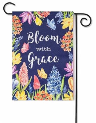 Bloom with Grace  Floral Decorative Garden Flag
