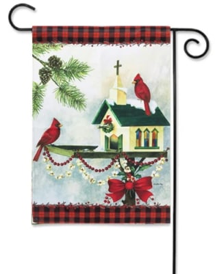 Christmas in The Garden Garden Flag