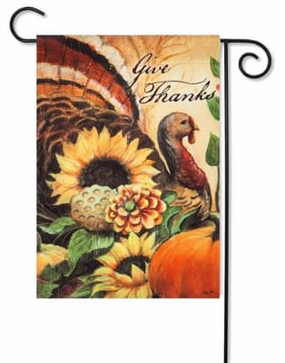Woodland Turkey Decorative Garden Flag