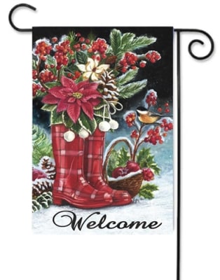 Winter Wellies Garden Flag
