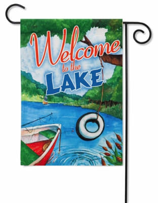 Welcome to the Lake Decorative Garden Flag