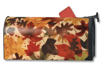Fallen Leaves MailWraps Mailbox Cover
