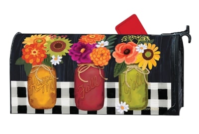 Autumn Blooms MailWraps Mailbox Cover