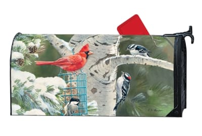 Winter Birds MailWraps Mailbox Cover