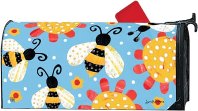 Bee Collage MailWraps Mailbox Cover